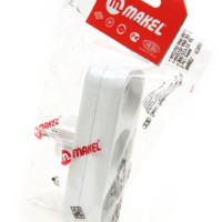 Разветвитель сетевой 3 гнезда б/з Makel 10032