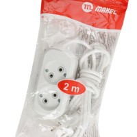 Удлинитель сетевой 2х2м б/з 10А IP20 Makel MGP102