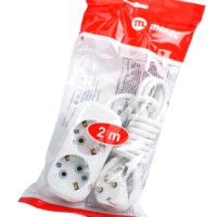 Удлинитель сетевой 2х2м с/з 16А IP20 Makel MGP112