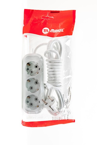 Удлинитель сетевой 3х3м с/з 16А IP20 Makel MGP133