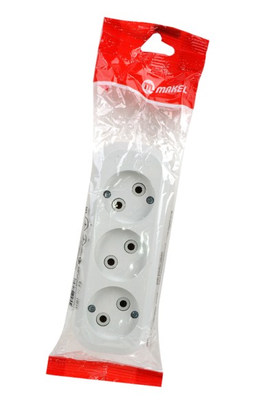 Колодка удлинителя 3-м б/з Makel MGP121