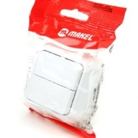 Выключатель 2кл. ОП 10А IP20 бел. Makel 45103