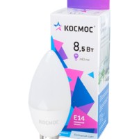 Лампа СДЛ CN 8.5Вт 6500К E14 220В Космос LkecLED8.5wCNE1465