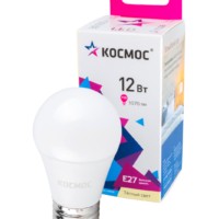 Лампа СДЛ GL45 12Вт 3000К E27 1070Лм 174-265В Космос LkeLED12wGL45E2730