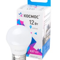 Лампа СДЛ GL45 12Вт 4500К E27 1070Лм 174-265В Космос LkeLED12wGL45E2745