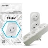 Разветвитель 3-м без заземл. 16А 250В IP20 полипропилен бел. Tokov Electric TKL-S3-C01