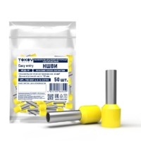 Наконечник штыревой втулочный изолированный НШВИ 6.0-12 Tokov Electric TKE-NSVI-6.0-12-C07/50