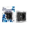 Розетка 1-м СП Pixel 16А IP20 с заземл. механизм карбон Tokov Electric TKE-PX-R1Z-C14
