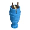 Вилка прямая с заземл. IP44 каучук син. Tokov Electric TKE-C08-KV-Z