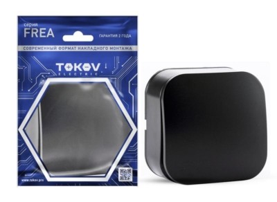 Выключатель 1-кл. ОП Frea 10А IP20 250В АБС-пластик карбон Tokov Electric TKE-FR-V1-C14