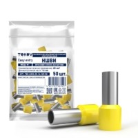 Наконечник штыревой втулочный изолированный НШВИ 25-16 Tokov Electric TKE-NSVI-25-16-C07/50
