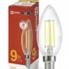 Лампа светодиодная LED-СВЕЧА-deco 9Вт свеча прозрачная 3000К тепл. бел. E14 1040лм 230В IN HOME 4690612026183