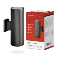 Светильник НБУ LINE-2хA60-BL E27 IP65 230В уличный настенный двусторонний алюм. под лампу 2хA60 черн. IN HOME 4690612037851