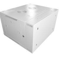 Шкаф настенный 9U серия DUO (600х550х500) 2-х секционный передняя дверь металл собранный серый Netko