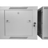 Шкаф настенный 9U серия DUO (600х550х500) 2-х секционный передняя дверь металл собранный серый Netko