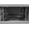 Шкаф настенный 9U серия DUO (600х550х500) 2-х секционный передняя дверь металл собранный серый Netko