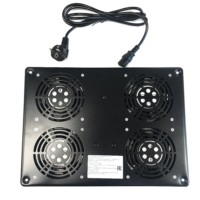 Блок вентиляторов 4 шт для TА AG2 глубиной 600/800/900 с кабелем черный Netko