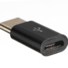 Переходник штекер Type-C - гнездо micro USB Netko черный