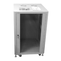 Шкаф напольный 36U серия TA (600х600х1762) передняя дверь стекло серый разобранный Netko (упакован в 2 коробки)