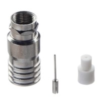 Штекер F (гайка) на RG-11 (медь) с разборным пином обжимной/50 шт Netko Optima