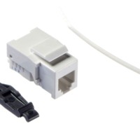 Модуль Keystone неэкранированный, RJ12 (6p6c), 110 тип, без инструмента, универсальный, KE, белый, Netko