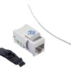 Модуль Keystone неэкранированный, RJ45, cat.6, 90°, без инструмента, KE, белый, Netko Expert CKC