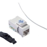 Модуль Keystone неэкранированный, RJ45, cat.6, 90°, без инструмента, KE, белый, Netko Expert CKC