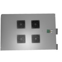 Блок вентиляторов 4 шт для TE глубиной 900 с кабелем серый Netko