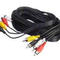 Шнур аудио-видео: 4RCA-4RCA (длина 5 м литой) блистер Netko