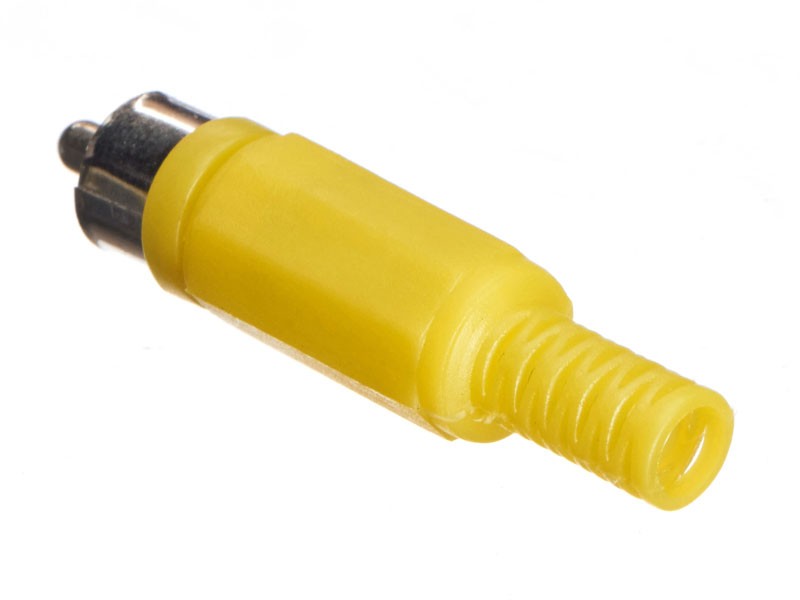 Штекер RCA желтый Netko Optima — изображение 3