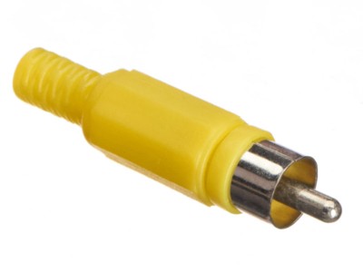 Штекер RCA желтый Netko Optima