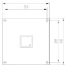 STC-2F1 Камера CCD 1/3" 420ТВЛ 0.5лк (F1.2) без корпуса 42*42мм объектив 3.6мм F2.0 DC12V SpyG