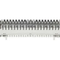 Плинт LSA Profil  неразмыкаемый ABS 10 пар медные контакты универсальный нумерация (1-0) серый Netko Optima