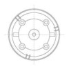 STC-12Q Камера CCD 1/3" 420ТВЛ купольная мини объектив 3.6 мм F2.0 DC12V SpyG