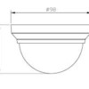 STC-12Q Камера CCD 1/3" 420ТВЛ купольная мини объектив 3.6 мм F2.0 DC12V SpyG