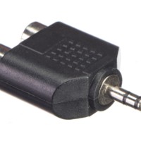 Переходник 2 гнезда RCA – штекер 3,5 стерео Netko Optima