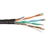 Кабель U/UTP4 cat.5e 4 пары 24 AWG BC одножильный не экранированный для наружных работ с проволочным тросом 305м FLUKE TEST Netko Expert