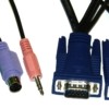 NLСVPA1.8 Кабель для KVM переключателя Netko PS2 1.8м черный (совместим с KVM переключателями: NCS-21CA NCS-41CA)
