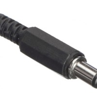 Штекер питания DC 5,5/2,1 длина 9мм прямой черный Netko Optima