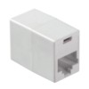 Соединительный модуль RJ45(8p8c) на RJ45(8p8c) cat.5e  компактный  размер (ВхШхД 22х16х31мм)/ белый Netko Optima