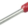 Штыревой втулочный кабельный наконечник E 1010 (НШВИ F=10мм) 1,0мм2 изолированный красный 100шт. Netko Optima
