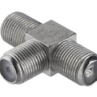 Переходник соединитель на 3 гн F тройник (цинк) Netko Optima