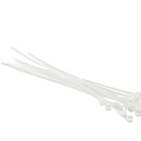 Стяжка нейлоновая 150*5 /50 шт под винт (50 шт) белая Netko Optima