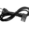 Кабель питания (евровилка - штекер IEC С13 угловой правый) штекер угловой правый 3*0,5мм2 1,8 м черный Netko Optima