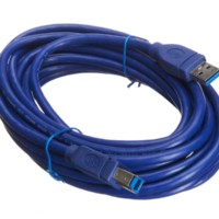 Кабель шт.USB A – шт.USB B 3.0 (5м) синий блистер Netko