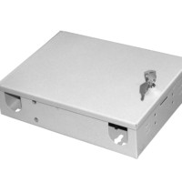 Корпус кросса оптического настенного КОН-8 FC Simplex  ложементдля КДЗС с замком металлический (62*250*190мм) U-тип