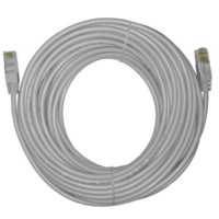 Патч-корд UTP4 cat.5e 15.0м литой коннектор серый Netko CKC