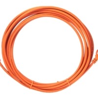 Патч-корд UTP4 cat.5e 5.0м литой коннектор оранжевый LSZH Netko CKC