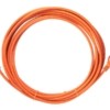 Патч-корд UTP4 cat.5e 5.0м литой коннектор оранжевый LSZH Netko CKC