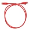 Патч-корд UTP4 cat.6 1.0м литой коннектор красный Netko CKC